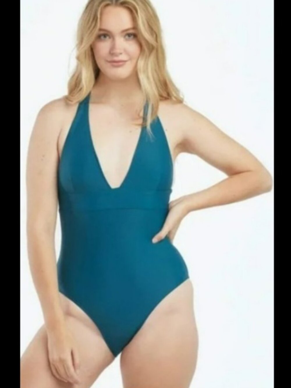 NWOT Summersalt The Halter Plunge One Piece Swimsuit Sz 4